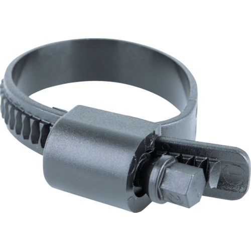 トラスコ中山 HCL 樹脂製ホースバンド Ezyclamp 締付径25.0~50.0mm 対辺8.0mm ナイロン12(ご注文単位1袋)【直送品】