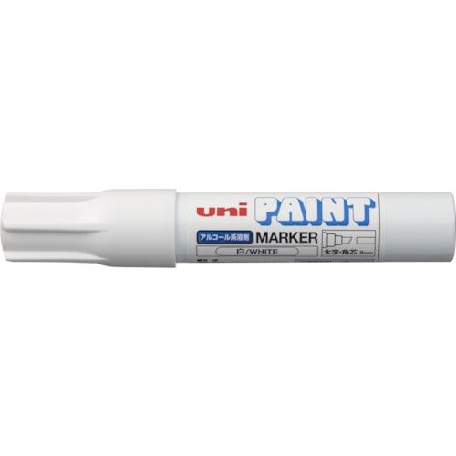 トラスコ中山 uni アルコールペイントマーカー 太字白(ご注文単位1本)【直送品】