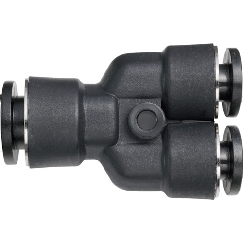 トラスコ中山 潤工社 ワンタッチ継手Mシリーズ 異径ユニオンY 12mm-10mm (ご注文単位1個)【直送品】