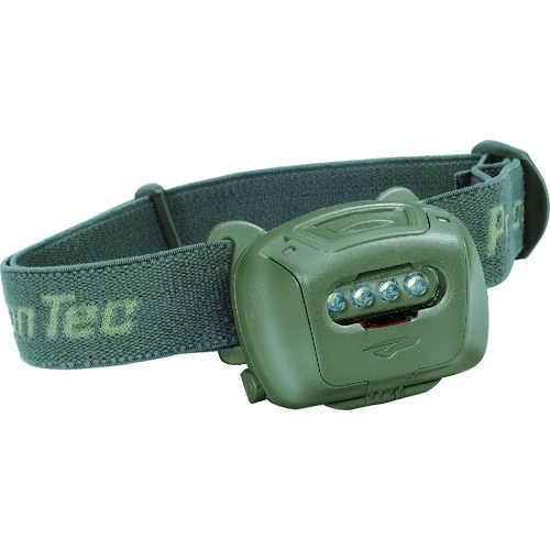 トラスコ中山 PRINCETON LEDヘッドライト QUADタクティカル OD(ご注文単位1個)【直送品】