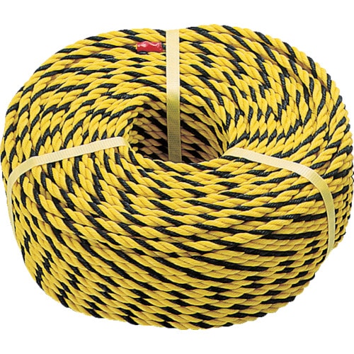 トラスコ中山 TRUSCO 標識ロープ 3つ打 7.5mm×30m(ご注文単位1巻)【直送品】