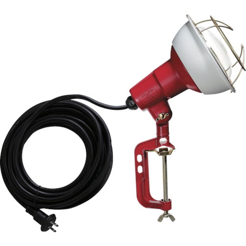トラスコ中山 ハタヤ 防雨型作業灯 リフレクターランプ200W 100V電線5m バイス付 370-4068(ご注文単位1台)【直送品】