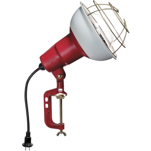 トラスコ中山 ハタヤ 防雨型作業灯 リフレクターランプ300W 100V電線0.3m バイス付 370-4076(ご注文単位1台)【直送品】