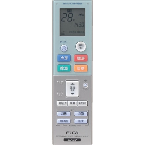トラスコ中山 ELPA タイマー付エアコンリコモン 汎用(ご注文単位1個)【直送品】
