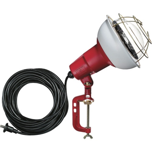 トラスコ中山 ハタヤ 防雨型作業灯 リフレクターランプ500W 100V電線10m バイス付 370-4122(ご注文単位1台)【直送品】
