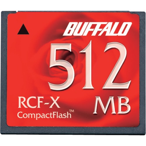 トラスコ中山 バッファロー コンパクトフラッシュ ハイコストパフォーマンスモデル 512MB(ご注文単位1個)【直送品】