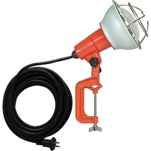 トラスコ中山 ハタヤ 防雨型作業灯 リフレクターランプ200W 100V電線5m バイス付 370-4131(ご注文単位1台)【直送品】