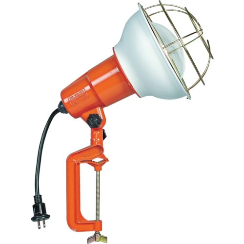 トラスコ中山 ハタヤ 防雨型作業灯 リフレクターランプ200W 100V接地付10m バイス付(ご注文単位1台)【直送品】
