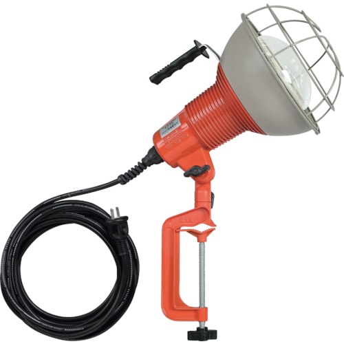 トラスコ中山 ハタヤ 防雨型作業灯 リフレクターランプ300W 100V電線5m バイス付 370-4246(ご注文単位1台)【直送品】