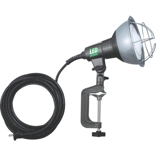トラスコ中山 ハタヤ LED作業灯 20W広角タイプLEDランプ付 電線10M付(ご注文単位1台)【直送品】