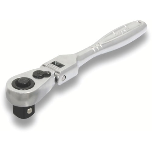 トラスコ中山 TONE コンパクト首振ラチェットハンドル 歯数72枚 差込角9.5mm 全長122mm(ご注文単位1個)【直送品】