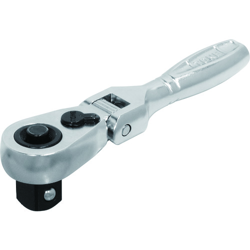 トラスコ中山 TONE コンパクトショート首振ラチェットハンドル(ホールドタイプ) 歯数72枚 差込角9.5mm 全長90mm(ご注文単位1個)【直送品】