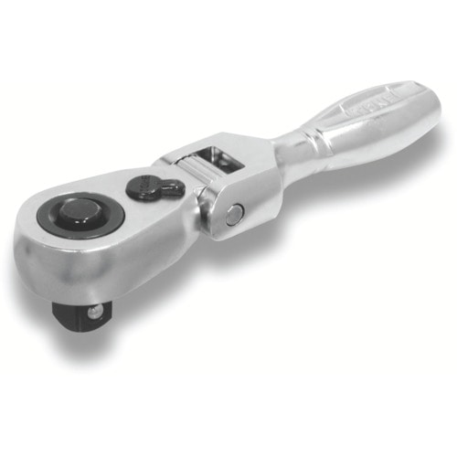 トラスコ中山 TONE ショート首振ラチェットハンドル 歯数72枚 差込角9.5mm 全長110mm(ご注文単位1個)【直送品】