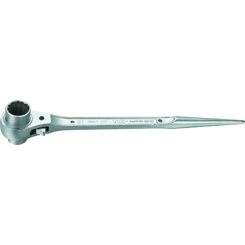 トラスコ中山 TOP 両口ラチェットレンチ(メッキ仕様) 168-0223(ご注文単位1個)【直送品】