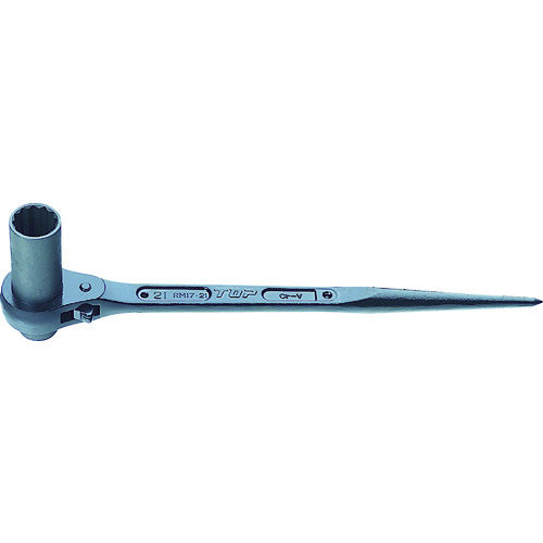 トラスコ中山 TOP 超ロングラチェットレンチ 17X21mm(ご注文単位1個)【直送品】