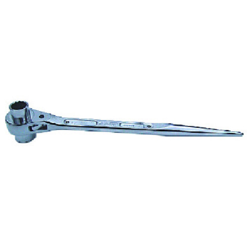 トラスコ中山 TOP 総磨きシルバーメッキラチェットレンチ 17X21mm(ご注文単位1個)【直送品】