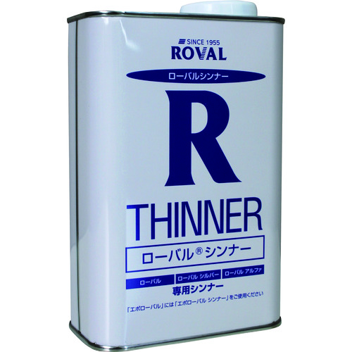 トラスコ中山 ROVAL 亜鉛メッキ塗料 ローバルシンナー 3L缶(ご注文単位1缶)【直送品】