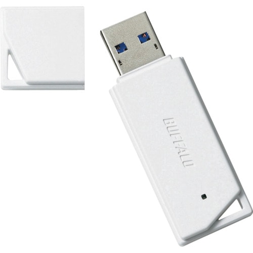 トラスコ中山 バッファロー USB3.1(Gen1)/USB3.0対応 USBメモリー バリューモデル 16GB ホワイト(ご注文単位1個)【直送品】