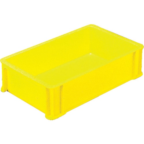 トラスコ中山 ヒシ S型コンテナ有効内寸407×242×105mm 黄(ご注文単位1個)【直送品】
