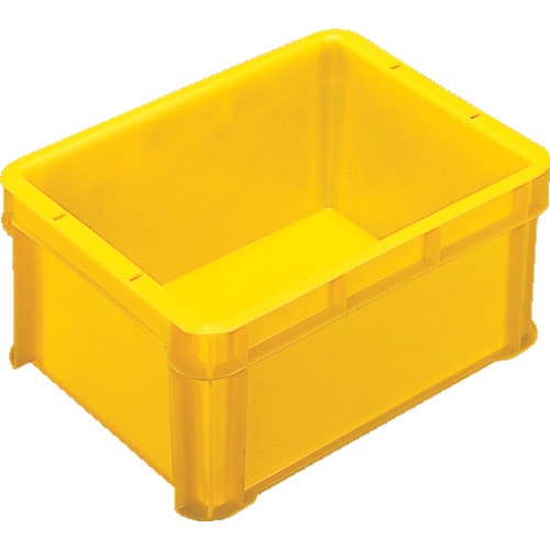 トラスコ中山 ヒシ S型コンテナ有効内寸307×232×147mm 黄(ご注文単位1個)【直送品】