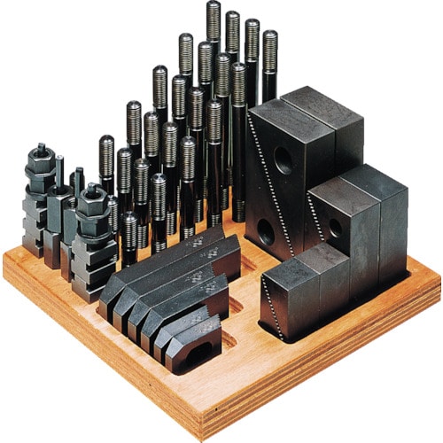 トラスコ中山 スーパーツール クランピングキット(M16)T溝:18(ご注文単位1セット)【直送品】