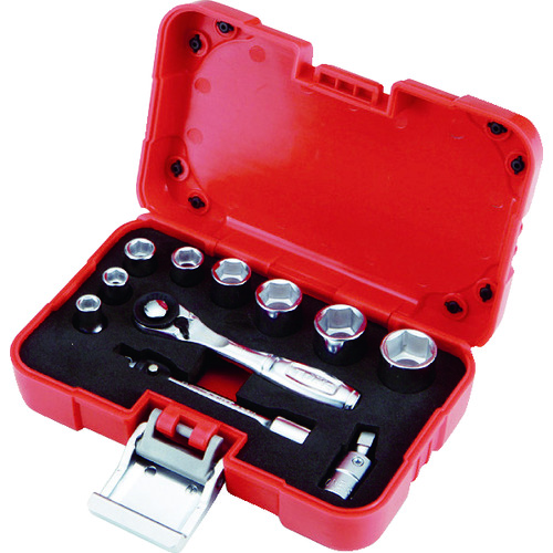 トラスコ中山 TONE ソケットレンチセット 差込角6.35mm(ご注文単位1セット)【直送品】