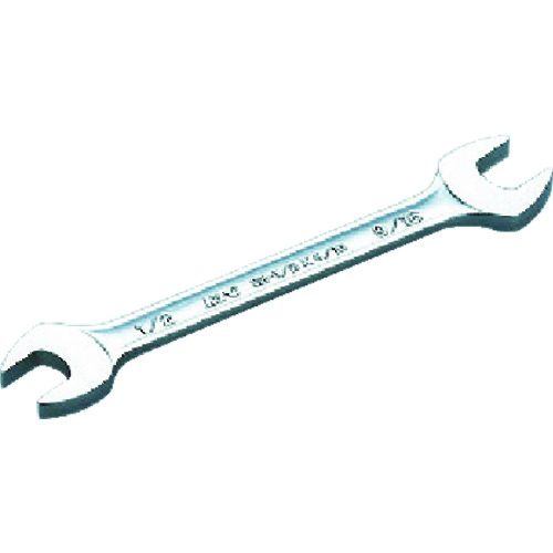 トラスコ中山 KTC スパナ1/2×9/16inch(ご注文単位1個)【直送品】