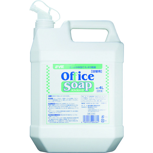 トラスコ中山 SYK オフィスソープ詰替 4L(ご注文単位1個)【直送品】
