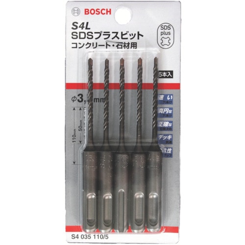 トラスコ中山 ボッシュ SDSプラス S4 3.5 5本入り(ご注文単位1セット)【直送品】