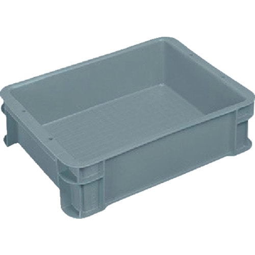 トラスコ中山 ヒシ S型コンテナ 有効内寸312×237×83mm グレー(ご注文単位1個)【直送品】