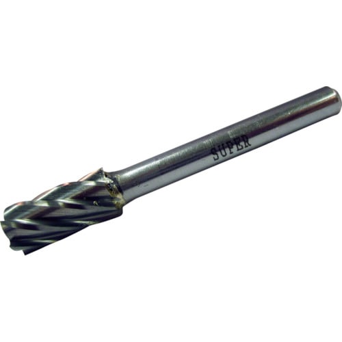 トラスコ中山 スーパー スーパー超硬バー アルミカット ロー付タイプ シャンク径6mm 円筒型 刃径:9.5(ご注文単位1本)【直送品】