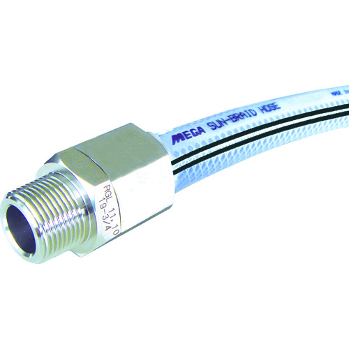 トラスコ中山 十川 MEGAサンブレーホース 25×33mm 10m (専用継手付)(ご注文単位1巻)【直送品】