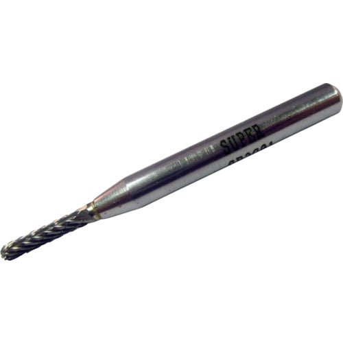 トラスコ中山 スーパー スーパー超硬バー シャンク径6mm(先丸円筒型)ダブルカット(刃径：3.0)（ご注文単位1本）【直送品】