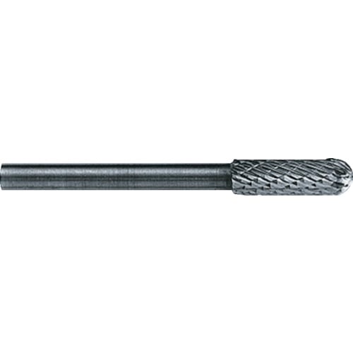 トラスコ中山 スーパー スーパー超硬バー オール超硬 先丸円筒型(シングルカット)刃径:4.0mm 刃長:12.7mm 軸径:3.0mm(ご注文単位1本)【直送品】