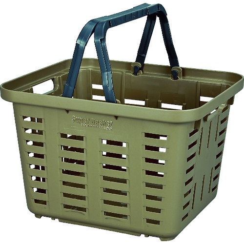 >トラスコ中山 リングスター スーパーバスケットSB-370ブラウン(ご注文単位1個)【直送品】