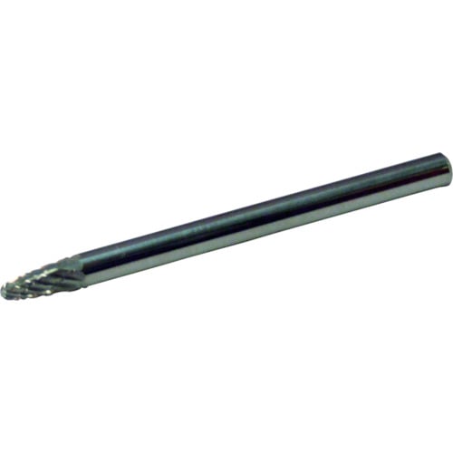 トラスコ中山 スーパー スーパー超硬バー オール超硬タイプ 砲弾型(ダブルカット)刃径:3.0mm 刃長:6.0mm 軸径:3.0mm(ご注文単位1本)【直送品】