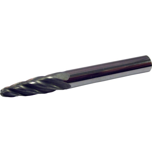 トラスコ中山 スーパー スーパー超硬バー アルミカット オール超硬タイプ シャンク径6mm 砲弾型 刃径:6.0(ご注文単位1本)【直送品】