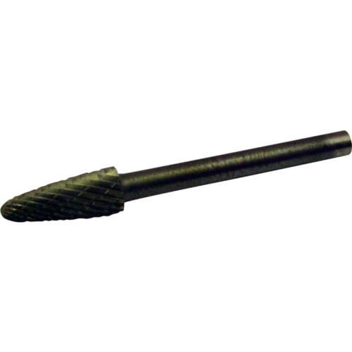 トラスコ中山 スーパー スーパー超硬バー オール超硬タイプ 砲弾型(ダブルカット)刃径:5.0mm 刃長:12.7mm 軸径:3.0mm(ご注文単位1本)【直送品】