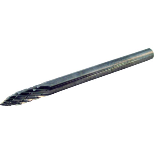 トラスコ中山 スーパー スーパー超硬バー オール超硬タイプ ポイント型(ダブルカット)刃径:3.0mm 刃長:9.5mm 軸径:3.0mm(ご注文単位1本)【直送品】