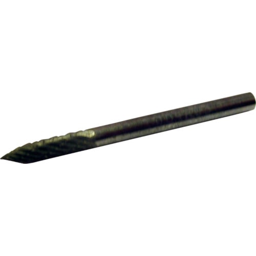 トラスコ中山 スーパー スーパー超硬バー オール超硬タイプ ポイント型(ダブルカット)刃径:3.0mm 刃長:12.7mm 軸径:3.0mm(ご注文単位1本)【直送品】