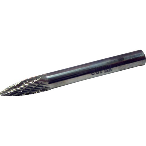 トラスコ中山 スーパー スーパー超硬バー シャンク径6mm(ポイント型)ダブルカット(刃径：6.0)（ご注文単位1本）【直送品】