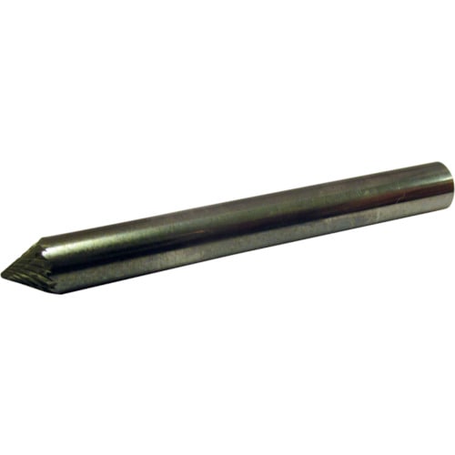トラスコ中山 スーパー スーパー超硬バー シャンク径6mm(円錐型60度)ダブルカット(刃径：6.0)（ご注文単位1本）【直送品】