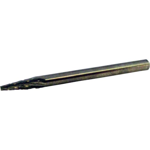 トラスコ中山 スーパー スーパー超硬バー オール超硬 円錐型(ダブルカット)角度：12° 刃径：3.0mm 軸径：3.0mm（ご注文単位1本）【直送品】