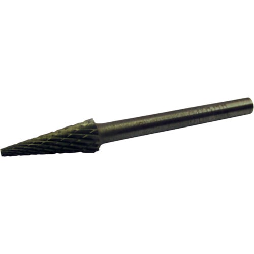 トラスコ中山 スーパー スーパー超硬バー オール超硬 円錐型(ダブルカット)角度：16° 刃径：5.0mm 軸径：3.0mm（ご注文単位1本）【直送品】