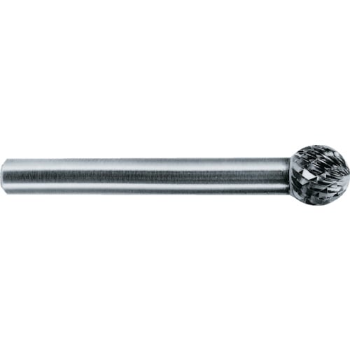 トラスコ中山 スーパー スーパー超硬バー ロングシャンク径6mm(卵型)ダブルカット 刃径：9.5（ご注文単位1本）【直送品】