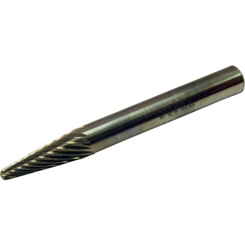 トラスコ中山 スーパー スーパー超硬バー シャンク径6mm(テーパー型)シングルカット(刃径:6.0)(ご注文単位1本)【直送品】
