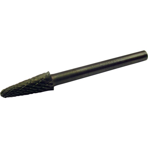 トラスコ中山 スーパー スーパー超硬バー オール超硬 テーパー型(ダブルカット)角度:14° 刃径:5.0mm 軸径:3.0mm(ご注文単位1本)【直送品】