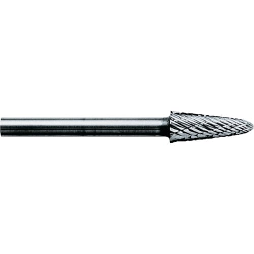 トラスコ中山 スーパー スーパー超硬バー オール超硬 テーパー型(シングルカット)角度:14° 刃径:5.0mm 軸径:3.0mm(ご注文単位1本)【直送品】