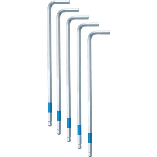 トラスコ中山 ワイズ スーパーボールレンチ 【単品】5本組(LL)6.0mm（ご注文単位1セット）【直送品】