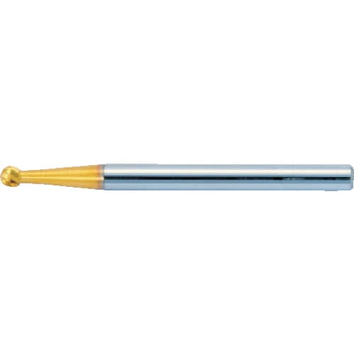 トラスコ中山 スーパー スーパー超硬バー チタンコーティング オール超硬 球型(ダブルカット)刃径:3.0mm 軸径:3.0mm(ご注文単位1本)【直送品】